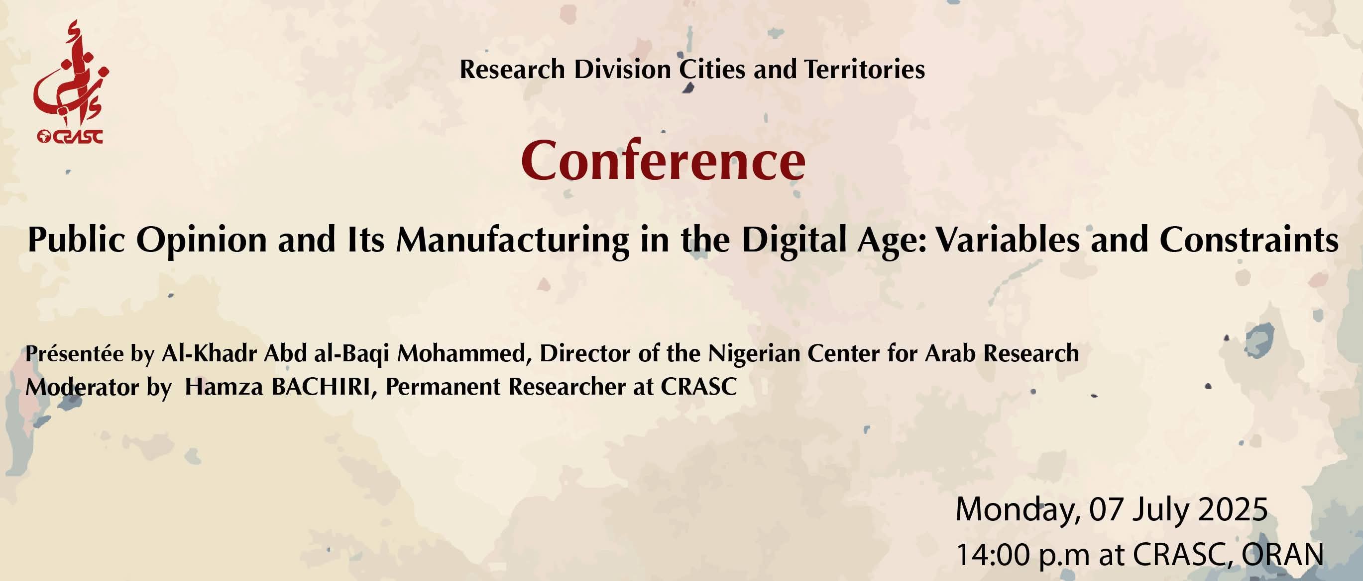 Public Opinion and Its Construction in the Digital Age: Variables and Constraints