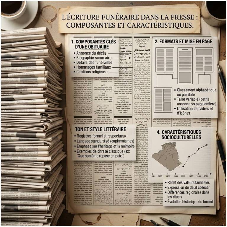 L’écriture funéraire dans la presse et les journaux : composantes et caractéristiques