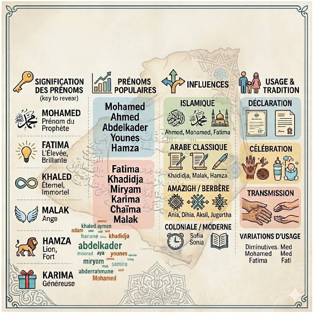 Les prénoms en Algérie. Signification et usage